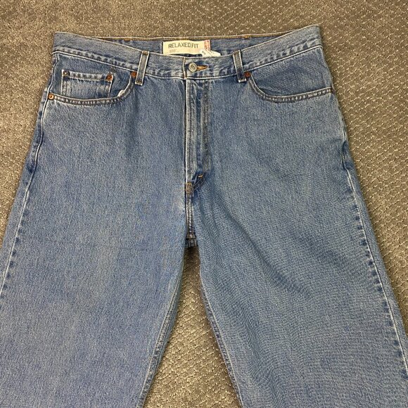 Vintage Y2K Levi's 550 Relaxed Fit Jeans Men's 38 x 30 Blue Cotton - Picture 2 of 15